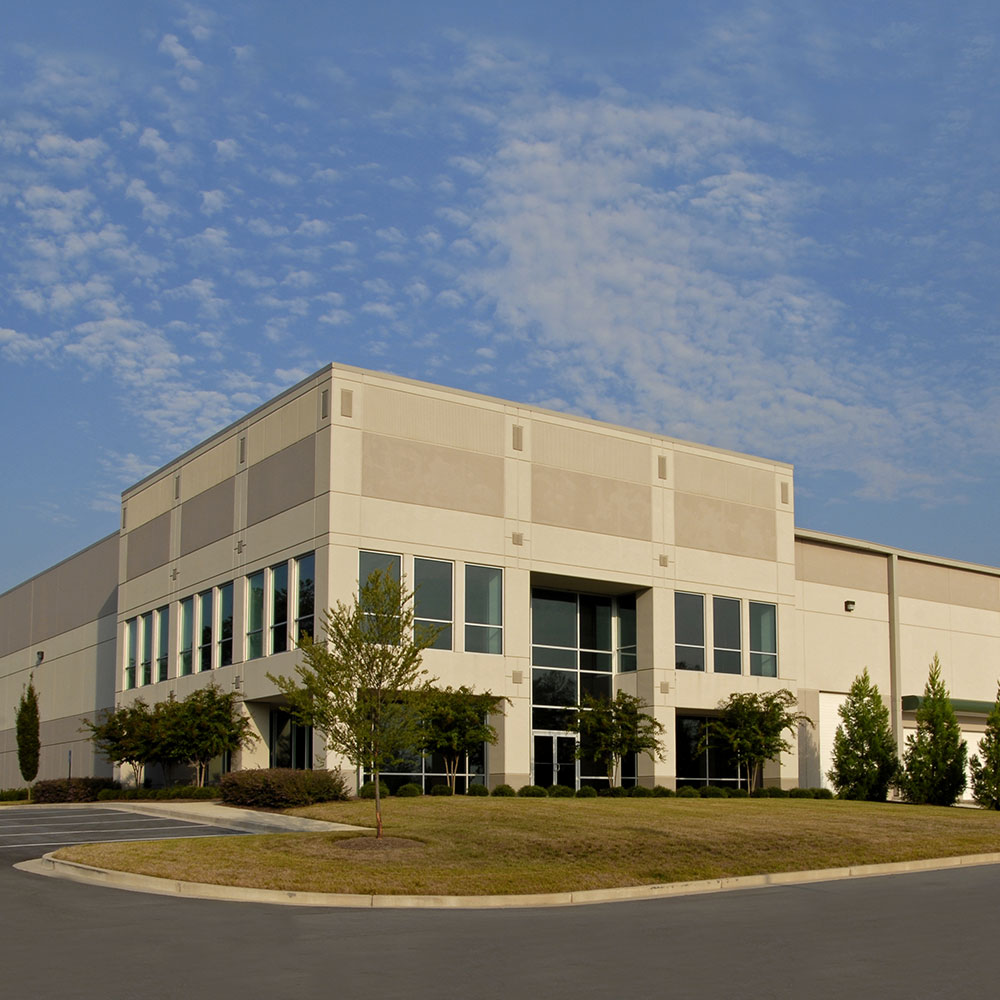 Exterior of a commercial real estate building for sale
